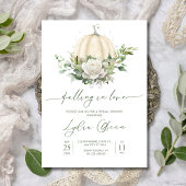 Herfst in Liefde Uitnodiging, Herfst Vrijgezellenf Kaart