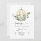 Herfst in Liefde Uitnodiging, Herfst Vrijgezellenf Kaart (Voorkant)