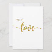 Herfst in Liefde Uitnodiging, Vrijgezellenfeest, B Kaart (Achterkant)