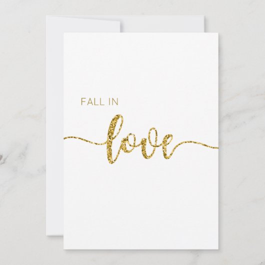 Herfst in Liefde Uitnodiging, Vrijgezellenfeest, B Kaart (Achterkant)