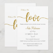 Herfst in Liefde Uitnodiging, Vrijgezellenfeest, B Kaart (Voorkant / Achterkant)