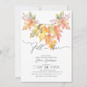 Herfst in liefde val laat Vrijgezellenfeest achter Kaart (Voorkant)