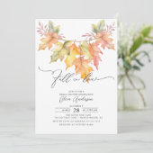 Herfst in liefde val laat Vrijgezellenfeest achter Kaart (Staand voorkant)