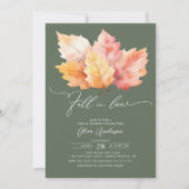 Herfst in liefde val laat Vrijgezellenfeest achter Kaart (Voorkant)