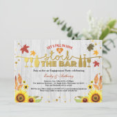 Herfst in liefde vecht de partij van de bar kaart (Staand voorkant)
