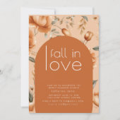 Herfst in Liefde Verloving Douche Party Invite Kaart (Voorkant)