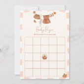Herfst in liefde Vind de gast Baby Bingo Game Kaar Feestdagenkaart (Voorkant)
