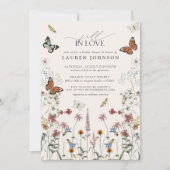 Herfst in liefde vlinders boho Vrijgezellenfeest Kaart (Voorkant)