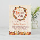 Herfst in liefde voor Baby shower Uitnodiging (Staand voorkant)
