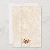 Herfst in liefde voor Baby shower Uitnodiging (Achterkant)