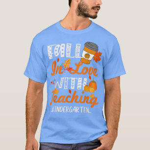 Herfst in liefde voor het onderwijzen van Kinderga T-shirt
