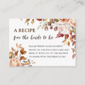 Herfst in Liefde Vrijgezellenfeest | Autumn Recept Informatiekaartje (Voorkant)