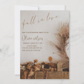 Herfst in liefde Vrijgezellenfeest - bladeren en r Kaart (Voorkant)