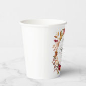 Herfst in Liefde Vrijgezellenfeest | Bloom Floral  Papieren Bekers (Rechts)