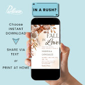 Herfst in Liefde Vrijgezellenfeest Boho Rust Zonne Kaart