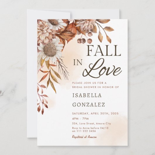 Herfst in Liefde Vrijgezellenfeest Boho Rust Zonne Kaart (Voorkant)