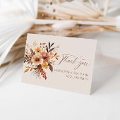 Herfst in liefde Vrijgezellenfeest Dank u Bedankkaart