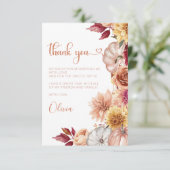 Herfst in liefde Vrijgezellenfeest dank u Kaart (Staand voorkant)