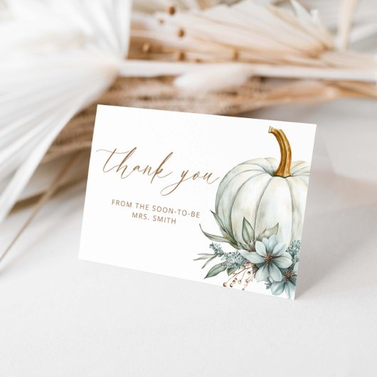 Herfst in liefde Vrijgezellenfeest Dank u Kaart