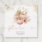 Herfst in Liefde Vrijgezellenfeest Dank U Pompoen Bedankjes Labels (Voorkant)