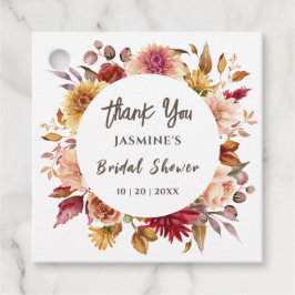 Herfst in Liefde Vrijgezellenfeest | Herfst Bloeme Bedankjes Labels