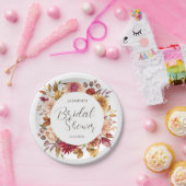 Herfst in Liefde Vrijgezellenfeest | Herfst Bloeme Papieren Bordje (Feest)