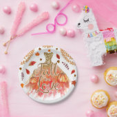 Herfst in Liefde Vrijgezellenfeest Jurk & Herfstbl Papieren Bordje (Feest)