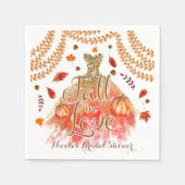 Herfst in Liefde Vrijgezellenfeest Jurk & Herfstbl Servetten (Voorkant)