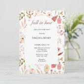 herfst in liefde Vrijgezellenfeest Kaart (Staand voorkant)