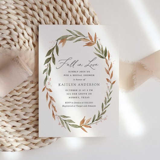 Herfst in Liefde Vrijgezellenfeest Kaart