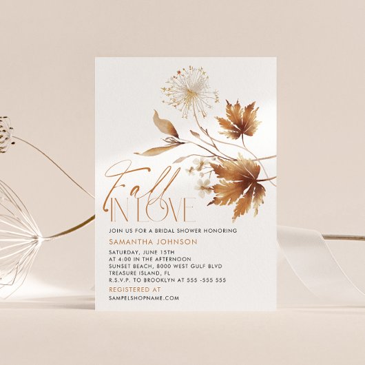 Herfst in Liefde Vrijgezellenfeest Kaart