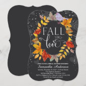 Herfst in liefde Vrijgezellenfeest nodigt uit tot  Kaart (Voorkant / Achterkant)