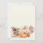 Herfst in Liefde Vrijgezellenfeest Pampas Grass Fl Kaart (Achterkant)