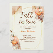 Herfst in Liefde Vrijgezellenfeest Pampas Grass Fl Kaart (Voorkant / Achterkant)