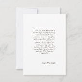 Herfst in Liefde Vrijgezellenfeest Pompoen Dank je Bedankkaart (Achterkant)