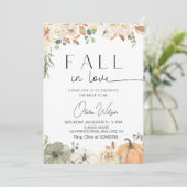 Herfst in Liefde Vrijgezellenfeest - Rustiek Herfs Kaart (Staand voorkant)