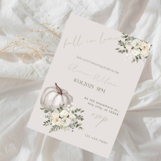 Herfst in liefde Vrijgezellenfeest - Rustieke herf Kaart