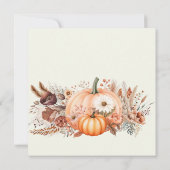 Herfst in Liefde Vrijgezellenfeest Rustieke Pompoe Kaart (Achterkant)