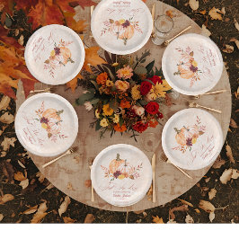 herfst in liefde vrijgezellenfeest vrijgezellenfee papieren bordje