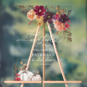 Herfst in liefde Vrijgezellenfeest welkom Acryl Bord (Neutraal)