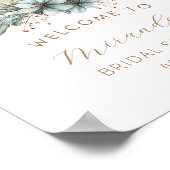 Herfst in liefde Vrijgezellenfeest welkom Poster (Hoek)