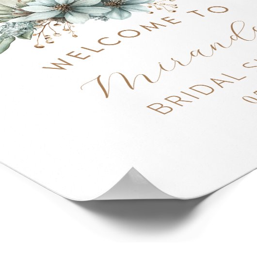 Herfst in liefde Vrijgezellenfeest welkom Poster (Hoek)