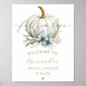 Herfst in liefde Vrijgezellenfeest welkom Poster (Voorkant)