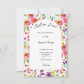 herfst in liefde vrijgezellenfeest, witte pompoen  kaart (Voorkant)