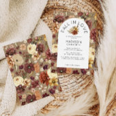 Herfst in Liefde Waterverf Bloemen Vrijgezellenfee Kaart