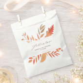Herfst in liefde Waterverf herfstbladeren bruiloft Bedankzakje (Geknipt)