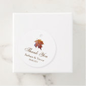 Herfst in liefde Waterverf Leaf bruiloft dank u Bedankjes Labels (In situ)