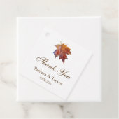 Herfst in liefde Waterverf Leaf bruiloft dank u Bedankjes Labels (In situ)