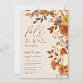 Herfst in Liefde Waterverf Rustic Earth Vrijgezell Kaart (Voorkant)