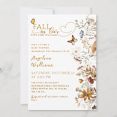 Herfst in Liefde Waterverf Wildflower Baby shower Kaart (Voorkant)